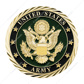 1-3/4" U.S. Military Adhesive Metal Medallion - Army