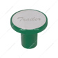 Aluminum Screw-On Air Valve Knob With Stainless Trailer Plaque - Emerald Green