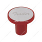 Aluminum Screw-On Air Valve Knob With Stainless Trailer Plaque - Candy Red