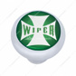 Small Deluxe Dash Knob With "Wiper" Green Maltese Cross Sticker