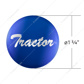 "Tractor" Glossy Air Valve Knob Candy Color Sticker - Indigo Blue