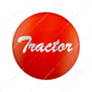 "Tractor" Glossy Air Valve Knob Candy Color Sticker -Cadmium Orange