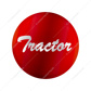 "Tractor" Glossy Air Valve Knob Sticker Only - Red