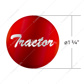 "Tractor" Glossy Air Valve Knob Sticker Only - Red