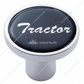 Aluminum Screw-On Air Valve Knob With Glossy Tractor Script Sticker