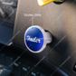 "Trailer" Glossy Air Valve Knob Candy Color Sticker - Indigo Blue
