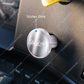 "Trailer" Glossy Air Valve Knob Candy Color Sticker - Liquid Silver