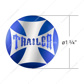 "Trailer" Maltese Cross Air Valve Knob Sticker Only