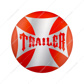 "Trailer" Maltese Cross Air Valve Knob Sticker Only - Orange