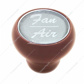 "Fan/Air" Wood Deluxe Dash Knob With Glossy Sticker
