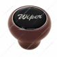 "Wiper" Wood Deluxe Dash Knob With Glossy Sticker