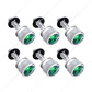 Dash Screw With Green Crystal For Peterbilt (2001-2005)(6-Pack)
