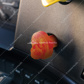 Skull Air Valve Knob - Cadmium Orange