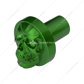 Skull Air Valve Knob - Emerald Green