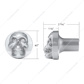 Skull Air Valve Knob - Liquid Silver