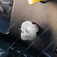 Skull Air Valve Knob - Pearl White