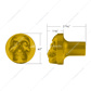 Skull Air Valve Knob - Electric Yellow