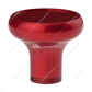 Deluxe Aluminum Screw-On Air Valve Knob With Multi-Color Glossy Tractor Sticker - Candy Red