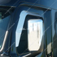 Stainless Door Window Vent Visor For 2018-2024 Freightliner Cascadia (Pair)