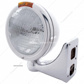 Chrome Classic Headlight 6014 Bulb & Amber Turn Signal Lens