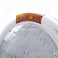 Chrome Classic Headlight 6014 Bulb & Amber Turn Signal Lens