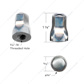 Stainless Steel Air Cleaner Nut Set With 5/16"-18 Thread (Card of 4)