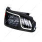 Black LED Headlight With LED Turn, Position, & DRL For Peterbilt 386 (2005-2015) & 387 (1999-2010)- Passenger