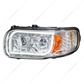 High Power LED Chrome Headlight With 16 LED Turn & 57 LED Bar For 2008-2023 Peterbilt 389- Driver