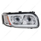 High Power LED Chrome Headlight With 16 LED Turn & 57 LED Bar For 2008-2023 Peterbilt 389- Passenger
