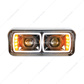 High Power LED "Blackout" Projection Headlight With LED Turn Signal & Position Light Bar - Passenger