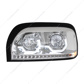 Projection Headlight With LED Turn Signal & Light Bar For Freightliner Century
