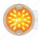 21 LED 3-1/4" Dual Function Signal Light For Harley Motorcycle With Housing - Amber LED/Clear Lens