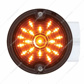 21 LED 3-1/4" Dual Function Signal Light For Harley Motorcycle With Housing - Amber LED/Smoke Lens