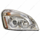 Chrome Projection Headlight W/Dual Function Amber LED Position Lights For 2008-17 FL Cascadia - Passenger