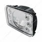 ULTRALIT - 4" X 6" LED Headlight With Dual Function 6 Amber LED Position Lights - Low Beam