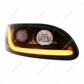 Black Projection Headlight W/LED Dual Function Light Bar For PB 386 (2005-2015) & 387 (1999-2010) - Passenger
