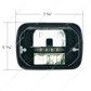 ULTRALIT - Heated 5"X7" LED Headlight With White Position Light