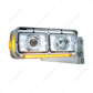 4" X 6" Crystal Projection Headlight With 6 White LED Position Light - Low Beam