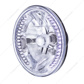 7" Crystal Headlight With 34 White LED Position Light