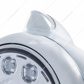 Chrome Guide 682-C Headlight 11 LED Bulb & Original Style LED Signal - Clear Lens