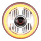 ULTRALIT - High Power LED 7" Projection Headlight With Dual Color LED Position Halo Ring