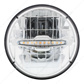 ULTRALIT - 3 High Power LED 7" Headlight With 10 Amber LED Position Light
