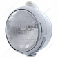 Chrome Guide 682-C Style Headlight 6014 & LED Turn Signal - Clear Lens