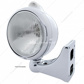Chrome Guide 682-C Style Headlight H4 & LED Turn Signal - Clear Lens