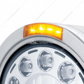 Stainless Bullet Half Moon Headlight 11 LED Bulb & LED Turn Signal