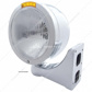 Stainless Steel Bullet Half Moon Headlight H4 Bulb & LED Turn Signal