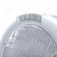 Stainless Steel Classic Half Moon Headlight H6024 Bulb & LED Turn Signal - Clear Lens