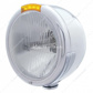 Stainless Steel Classic Half Moon Headlight H4 Bulb & LED Turn Signal