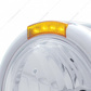 Stainless Steel Classic Half Moon Headlight Crystal H4 Bulb & LED Turn Signal