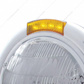 Stainless Steel Classic Headlight 6014 Bulb & LED Turn Signal